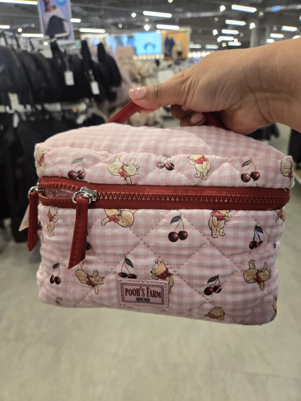 Pooh's Farm Pink Quilted Makeup Bag - Winnie the Pooh, Primark